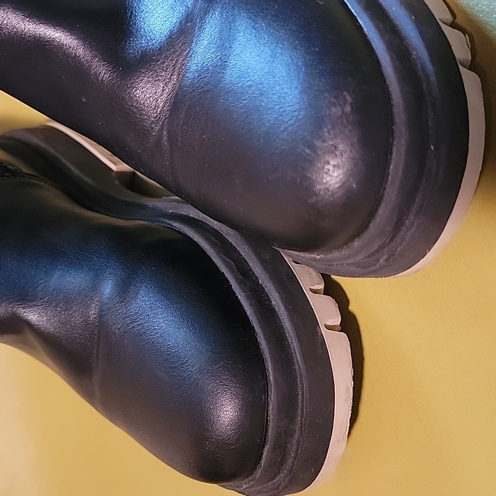 ZARA CONTRAST SOLE ANKLE BOOTS - Picture 7 of 12